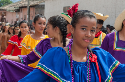 Hondurans in the town of Gracias partake in the annual Chief Lempira Day Festival“The festival celeb