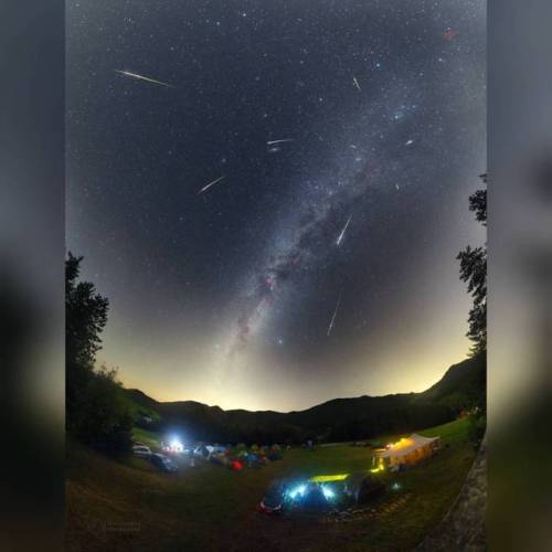 Night of the Perseids #nasa #apod #perseid #meteor #shower #meteorshower #atmosphere #dust #comet #swifttuttle #perseus #milkyway #galaxy #centralband #universe #space #science #astronomy