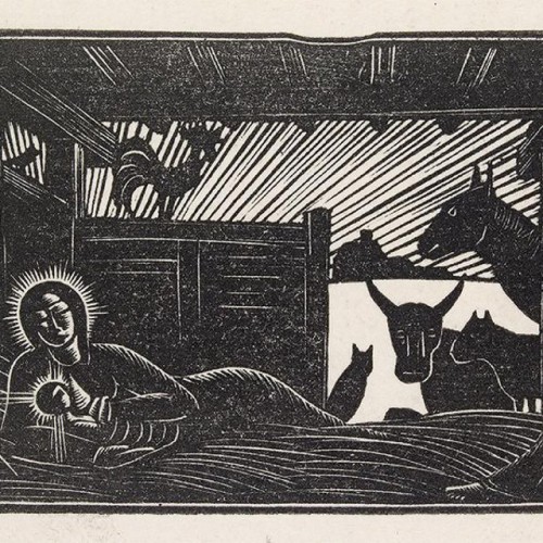 ashmoleanmuseum:Ashmolean #AdventCalendar Day 13: Christmas Gifts, 1917 wood engraving by Eric Gill.