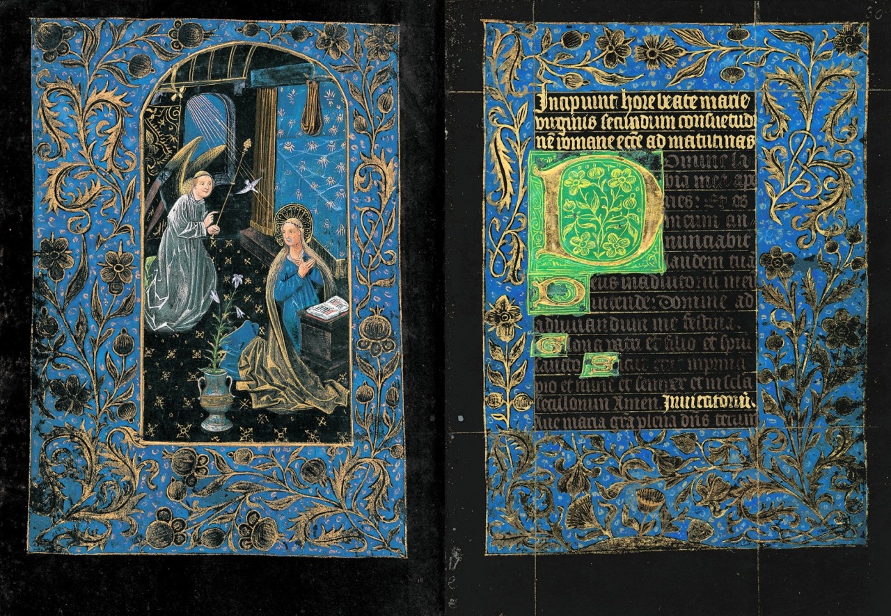 This Book of Hours, referred to as the Black Hours, is one of a small  handful of