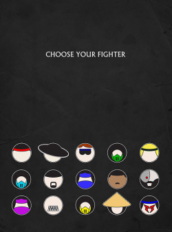 insanelygaming:  Choose Your Fighter Prints available on RedBubble Created by konman96