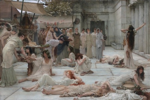 Women of Amphissa, Lawrence Alma-Tadema, 1887