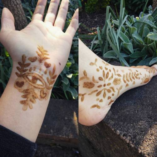 Played around with homemade henna today 