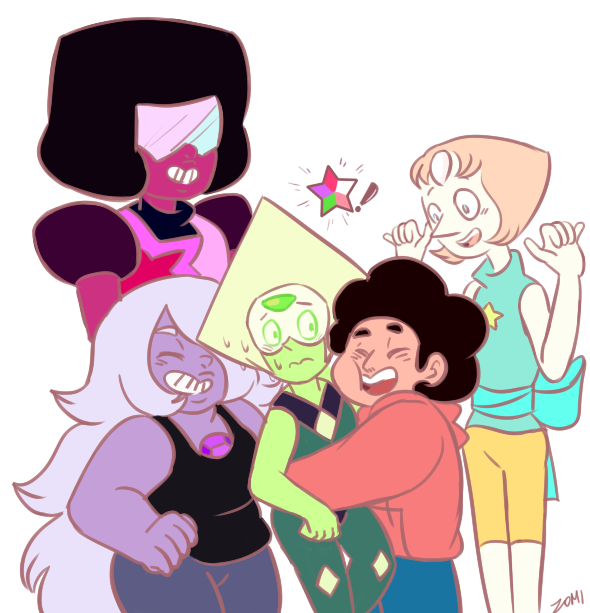 zomidoodles:  welcome to the family, peri! coloured version of: http://zomidoodles.tumblr.com/image/136855146827