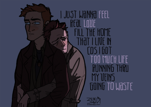  Robbie Williams – Feel Fandom: SupernaturalCharacters: Dean Winchester, CastielArt blog: zelenij-m