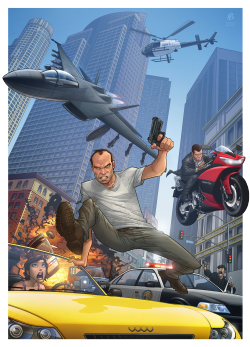 stuartk37:  GTA V by Patrick Brown http://patrickbrown.deviantart.com/art/Grand-Theft-Auto-V-339825055