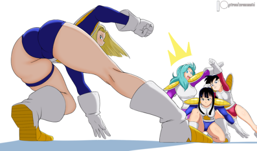 grimphantom2:  ninsegado91:  zeromomentaii:  Drew sayian armor, Android 18.  I like the girls in sayian battle armor, looks really cute. [PATREON]  Amazing work  Indeed!  < |D’‘‘‘