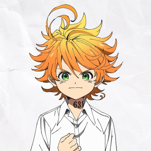 The Promised Neverland anime character headshots