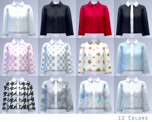 DENA ☆
Lady office cropped shirt
“ Teen to elder
12 colors
”
[ Sim File Share ]
[ The sims resource ]
About CC
“New item / Standalone / Catalog thumbnail / All lod
Please update your game in last version and delete cache file, If cc or thumbnail not...