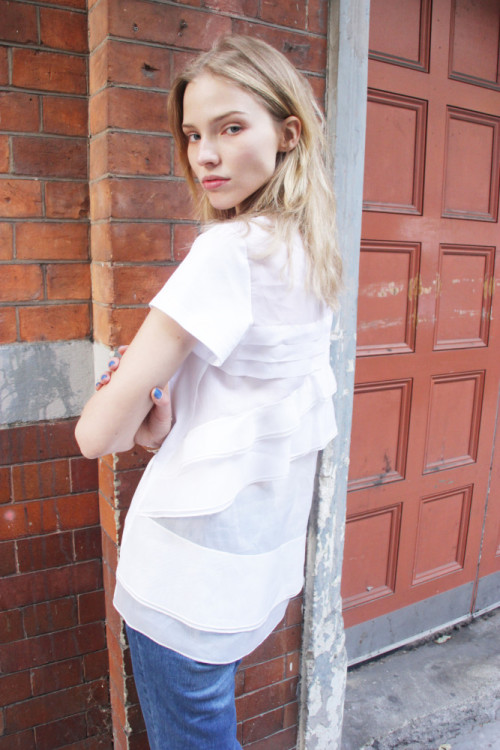 Sasha Luss popped by for some fresh polaroids today