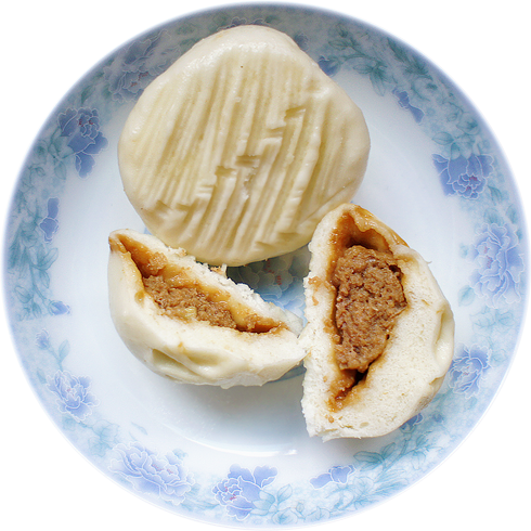 puriusagi:HAOCHI | Sweet bean paste steamed bun | Red bean steamed bun | Chives and tofu steamed bun