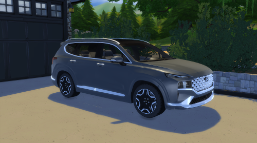 2021 Hyundai Santa Fe by LorySims Screenshots by @moderncrafterThe Adventurous Compact SUV CAR POLYC