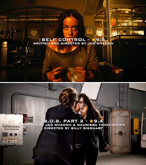 jemmafitzsimmons: MARVEL’S AGENTS OF S.H.I.E.L.D. — Top 10 16 Episodes on IMDB