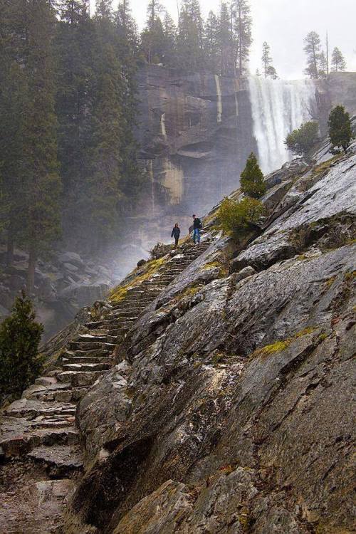 shyowl:  creativetravelspot:  Mist Trail Yosemite National Park I Love Visiting This Place It Never Gets Old  hippie vibes 