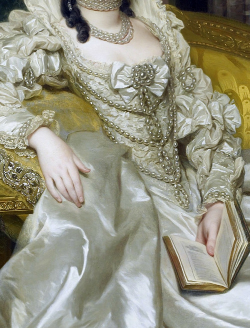 c0ssette: Alexander Roslin,Countess d’Egmont Pignatelli,1763 (detail)