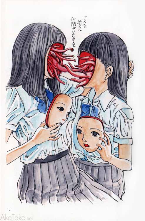 akatako:  from “Candy Filled Girls Head”by Shintaro Kago