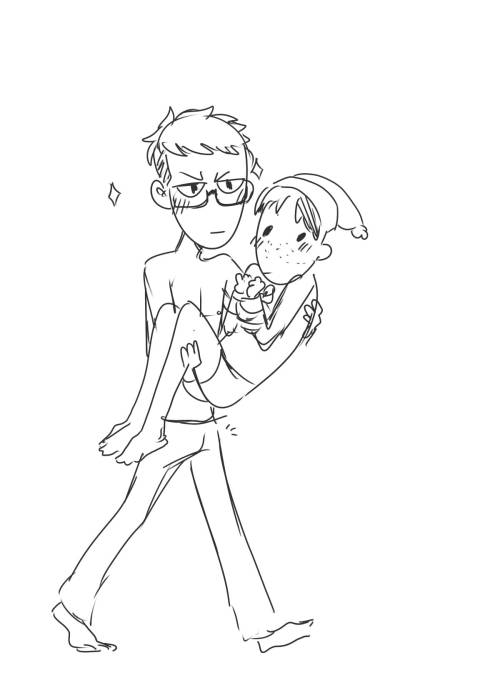 jeanmarco-asanoya:  spoopyspacecaptainjo:  AND THEY BOTH HAD A BUNCH OF GAY SEX!! the end Have some jeanMarco Christmas shenanigans c: I’ll probably draw a bonus picture later and jean looks cool in glasses!  And its 4:30 am and I should probably sleep
