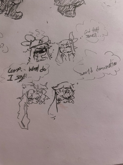 Doodle Dump! With @chonkibeeboi Agent Ocs And Mine!