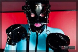 lovinlatex:  Coming soon to www.lovinlatex.com, Britney is transformed into a rubber pony girl. How does she fare up against training? You’ll just have to wait and see.