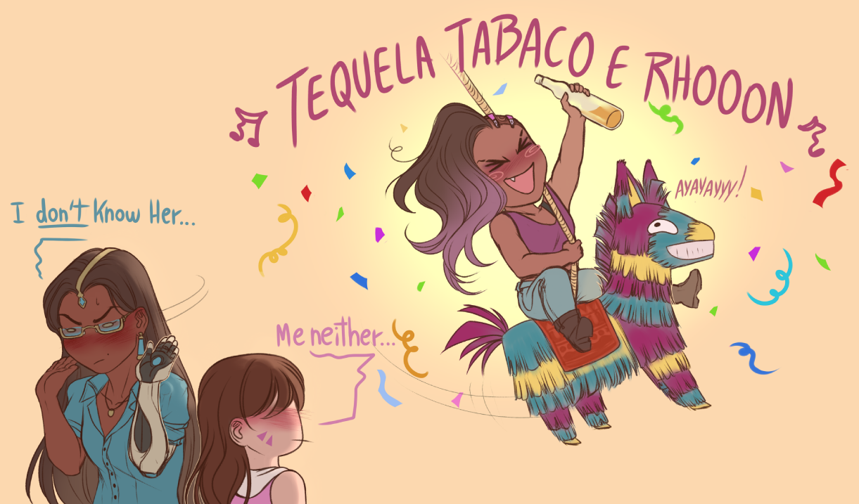 murasaki-yuri:  I bet she sings Thalia when gets drunk  ᕕ( ᐕ)ᕗ ~♪  