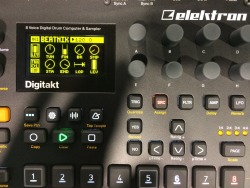 itsasecretmusic:  This is the new Elektron Digitakt 8 Voice Digital Drum Computer &amp; Sampler at NAMM 2017. There was only one under a glass display.