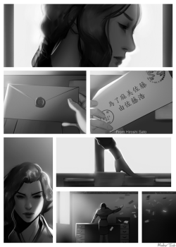 medertaab:  medertaab: Dear Korra, I miss you. It’s not the same in Republic City without you.  (Just in case, the letter Asami is holding with the water tribe stamp is the letter Korra sent her. And I’m not entirely sure about the Chinese symbols,