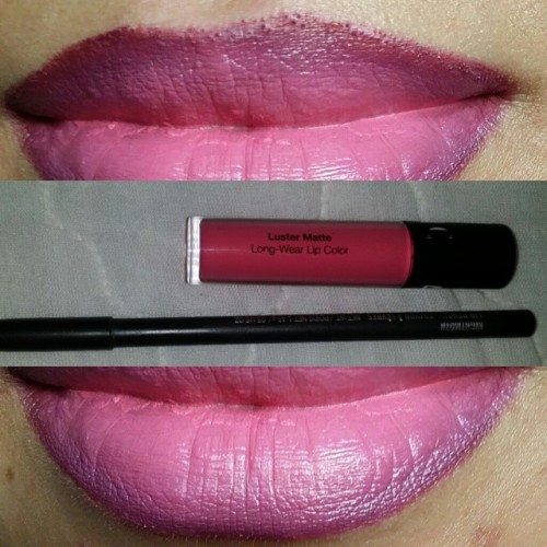 Another fall inspired lips. In combo of sephora&rsquo;s luster matte lip color in pink flush (wh