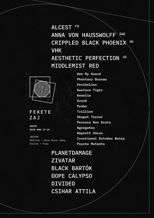 Fekete Zaj (Black Noise)Music festival identity and some other things