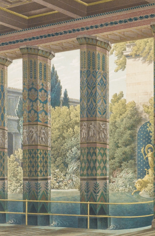 Karl Friedrich Schinkel Etude pour la transformation de l'Acropole en Palais, afin d'y abriter la fa