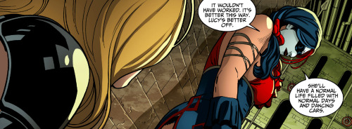 thegeekofmadness:  forkanna:  somethinginthenothing:  why-i-love-comics:  Injustice: Year Two - “Chapter 13”  written by Tom Taylorart by Bruno Redondo   That’s incredibly sad…  Holy shit, Harley…  I’m sobbing 