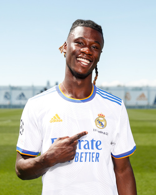 Presentación de Eduardo Camavinga con el Real Madrid | 08.09.2021Eduardo Camavinga during his