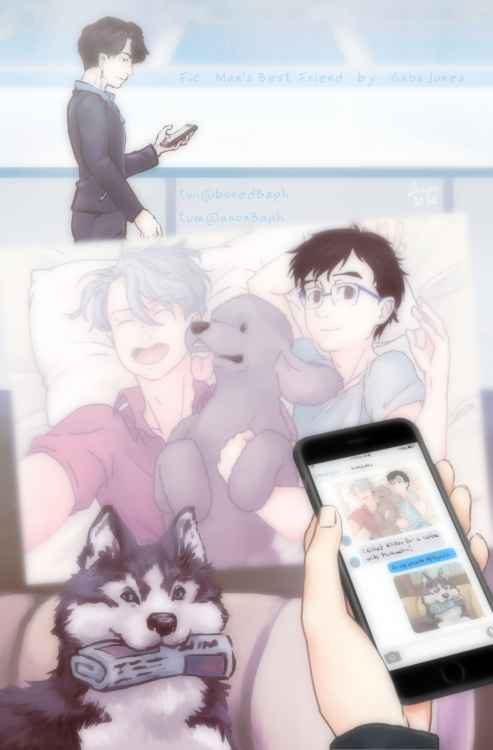 Piece for @yoi-paws-on-ice-zine in collaboration for Man&rsquo;s Best Friend by GabzJones, inclu