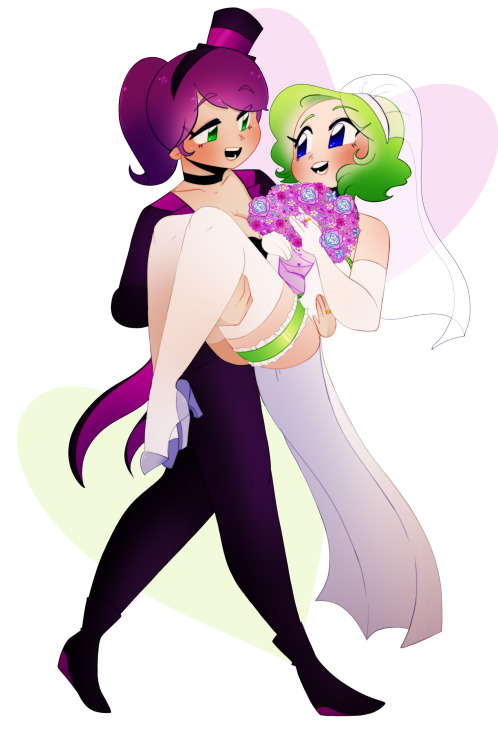 Commission I did recently for my friend @m24designs of his OCs Orchid and Amaranth. I was really hap