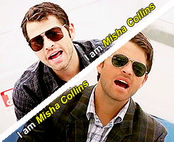 mishasminions:  drunkenwords:  Misha fucking Collins  BEST PICK UP LINE EVER 