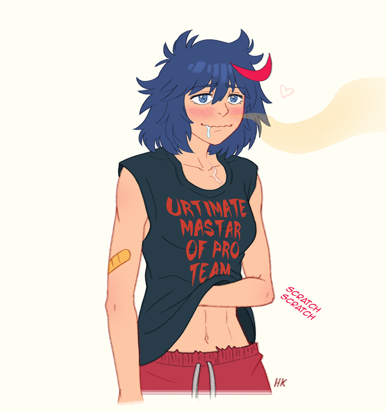 herokick:  A Wild Ryuko was lured out of her room by Chef!Satsuki’s cooking. yummy~