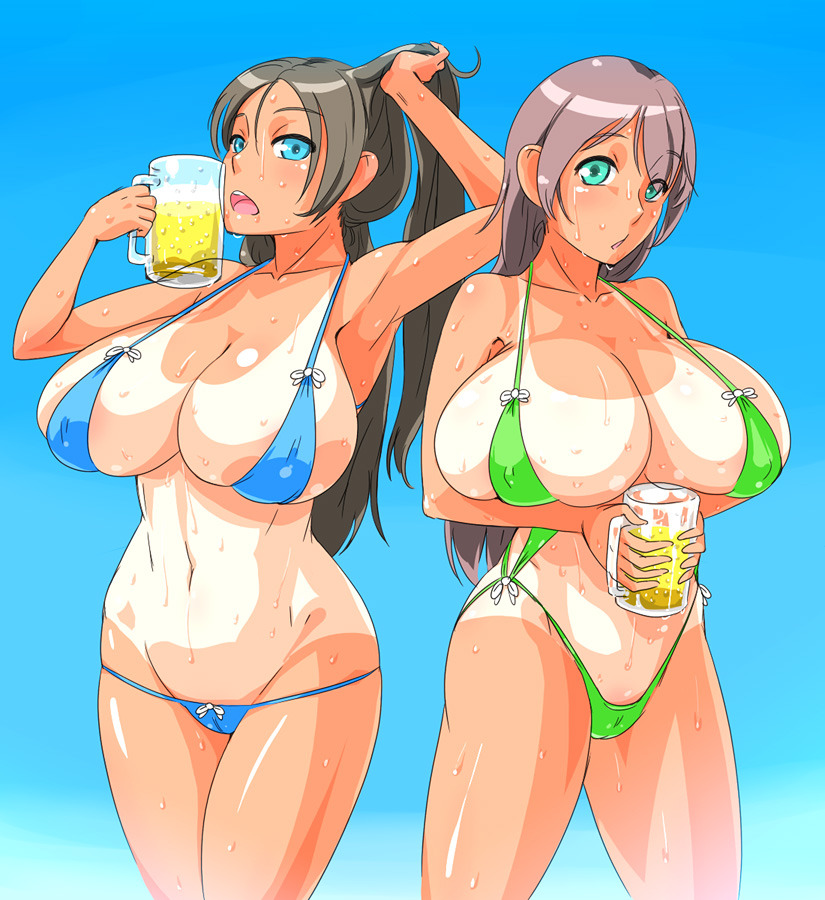Hey, you! Did you put something in our drinks? How did our breasts grow so huge all