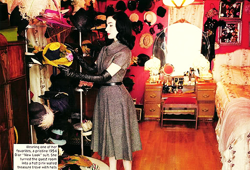 gracefullyvintage:  vontreese-blog: Inside Dita Von Teese’s Home  :’) 