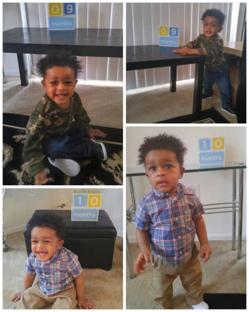 Forgot to post my baby’s month pics. #blessed #KylerJordan #9Months & #10Months #MamasBoy