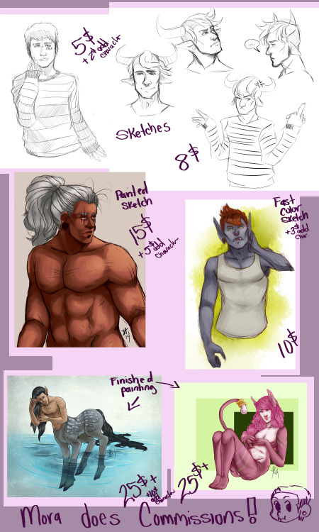 missmoramora: This looks terrible, but I don’t care. I actually have a commission sheet up~! W