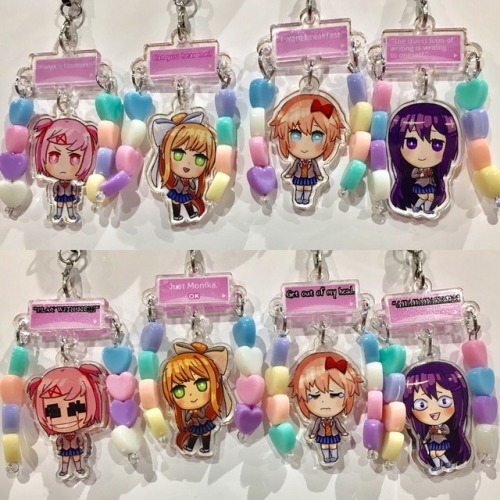 Having a sale on my DDLC charms @ booth L09 tomorrow, the last day of AX2018, since they came in so 