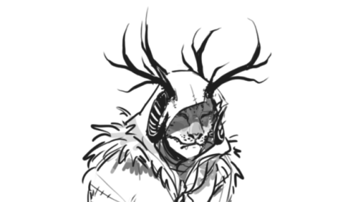 viperfishy-fr:Finally got around to drawing Altai! He’s an odd fey being who roams the Snowsqu