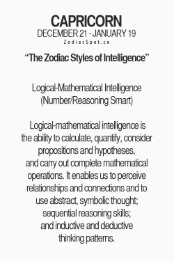 zodiacspot:  View your Style of Intelligence