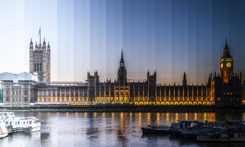 asylum-art:  Time Slice by Richard Silver Time Slice is an ongoing series of photographs by Richard Silver that explores how iconic buildings and monuments change in appearance from day into night. Silver shoots some 36 photos at intervals over several