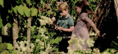 theroyalsandi:The Cambridge Family visits The Duchess of Cambridge’s RHS Chelsea “Back to Nature” Ga