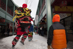 photographersdirectory:  A Chinese lion dancer confronts a little boy.  I am always amazed by the power and effects a photograph can have. It is one of the underlying reasons why I became so involved with it. I am a freelance photojournalist working