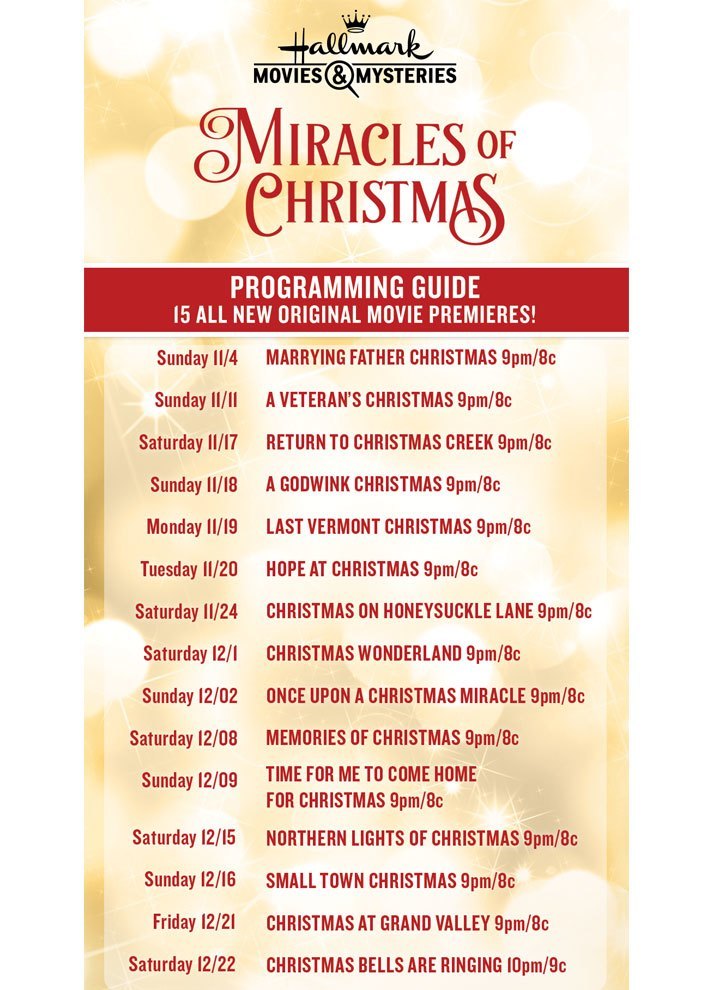 Ho Ho Holiday Viewing 2018 Hallmark Lifetime Christmas Movie Schedule