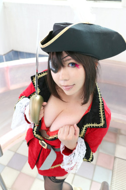 Cute Cosplay Girl Higurashi Rin (Pirate Girl) 1-4