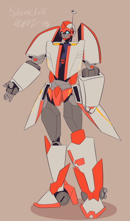 “who me? I’m SilverCross! At your medical service!”i redesigned him again! I’m really happy with thi