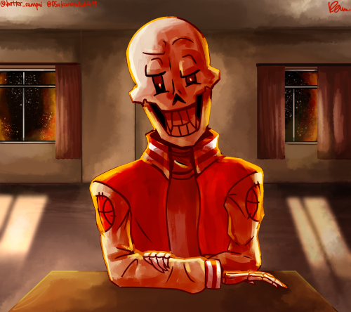 batter-sempai:“Just Papyrus.”Papyrus’ design is from the dating sim @bonelyheartsclub .Disclaimer: I