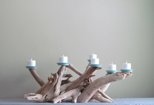 sosuperawesome:  Driftwood Candelabras by DriftingConcepts on Etsy